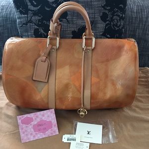 ‼️SOLD‼️ LOUIS VUITTON FLEURS BARREL IN BEIGE